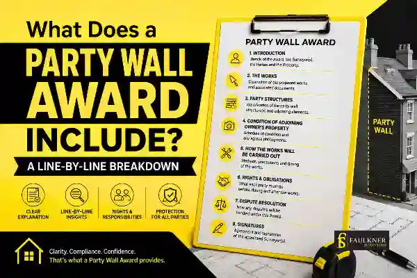Party Wall Awards Explained Line-by-Line: What Property Owners and Neighbours Need to Know 1 What Does a Party Wall Award Include? A Line-by-Line Breakdown Bristol